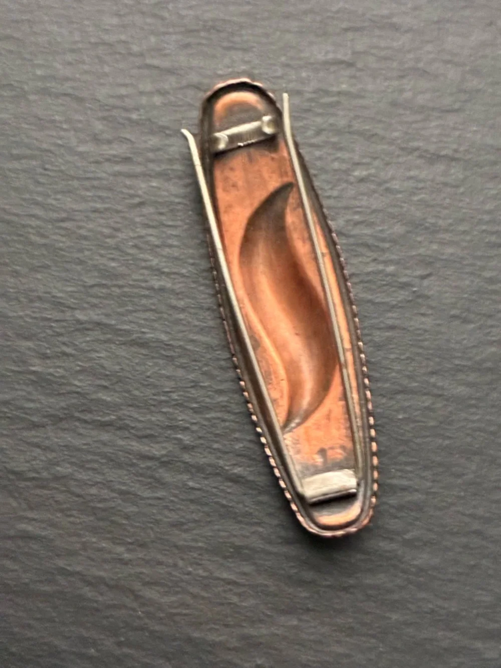 Decorative Copper-Tone Hair Clip for Women